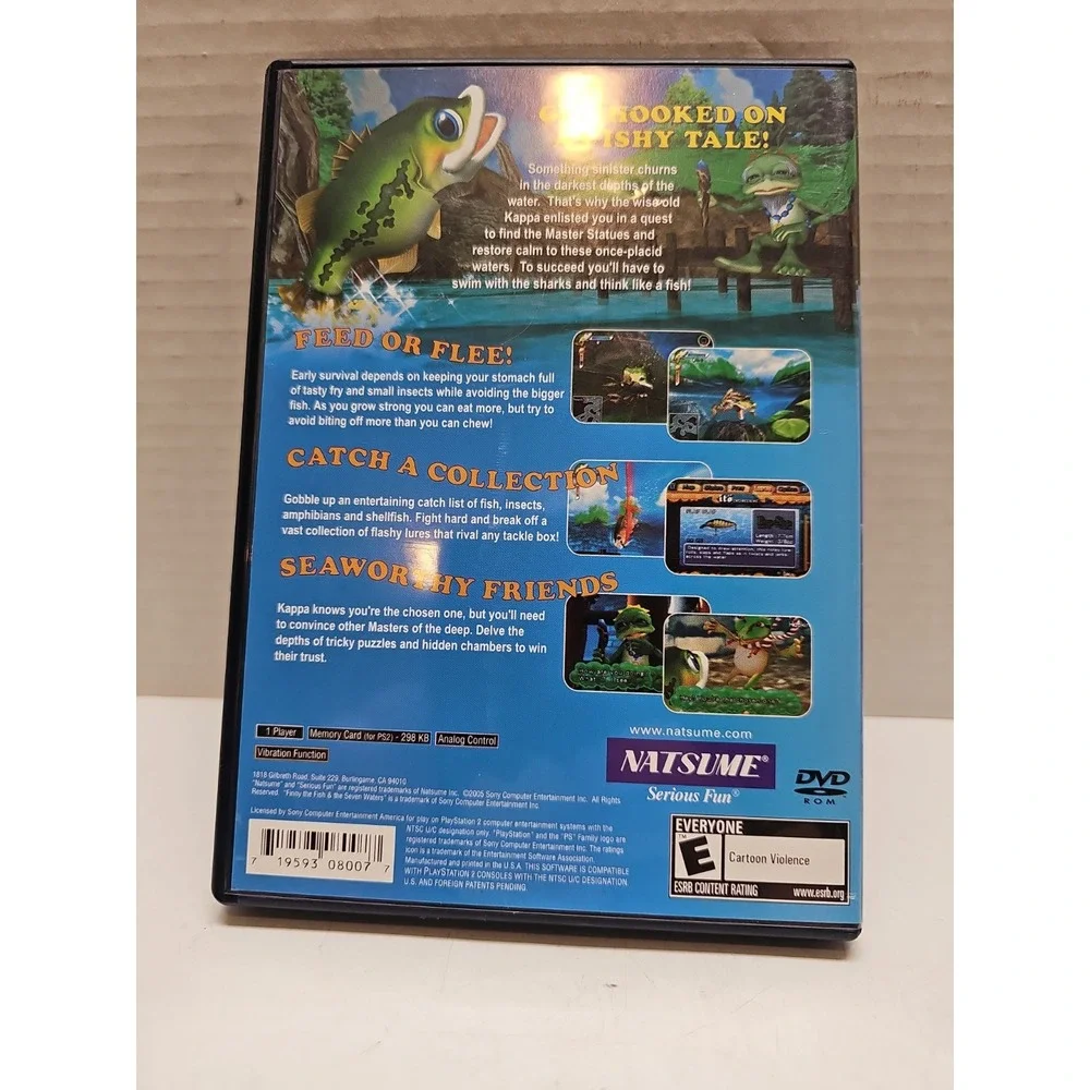 Finny the Fish & the Seven Waters - Sony PlayStation 2 - W/ Instructions Manaul